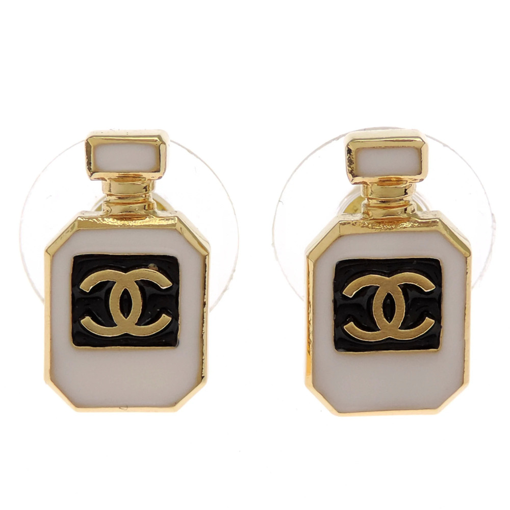 Chanel Perfume Bottle Women's Earrings ABF078 Metal